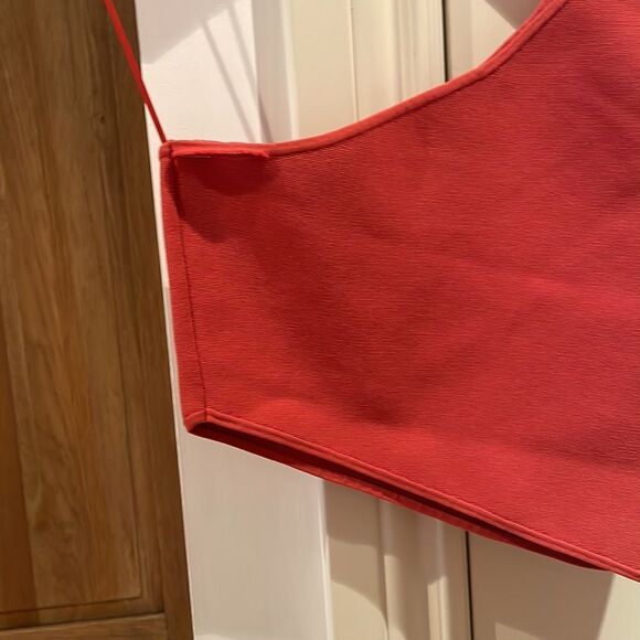 Alc one shoulder crop top ribbed xs - Picture 2 of 8